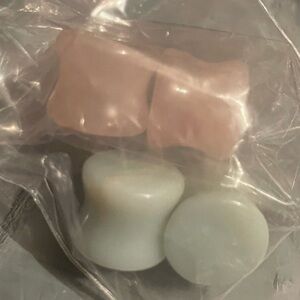 Aventurine & Rose Quartz Plugs